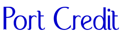 Port Credit шрифт
